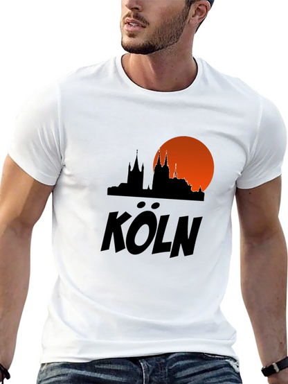Cologne Skyline T-Shirt - Black Cityscape Tee