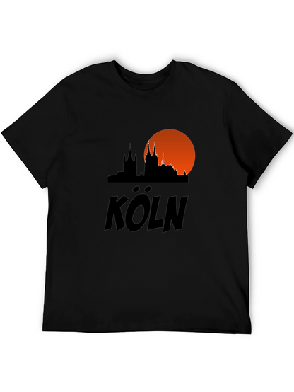 Cologne Skyline T-Shirt - Black Cityscape Tee