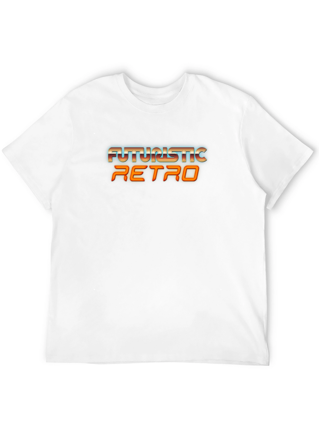 Futuristic Retro Graphic Tee - Black T-Shirt
