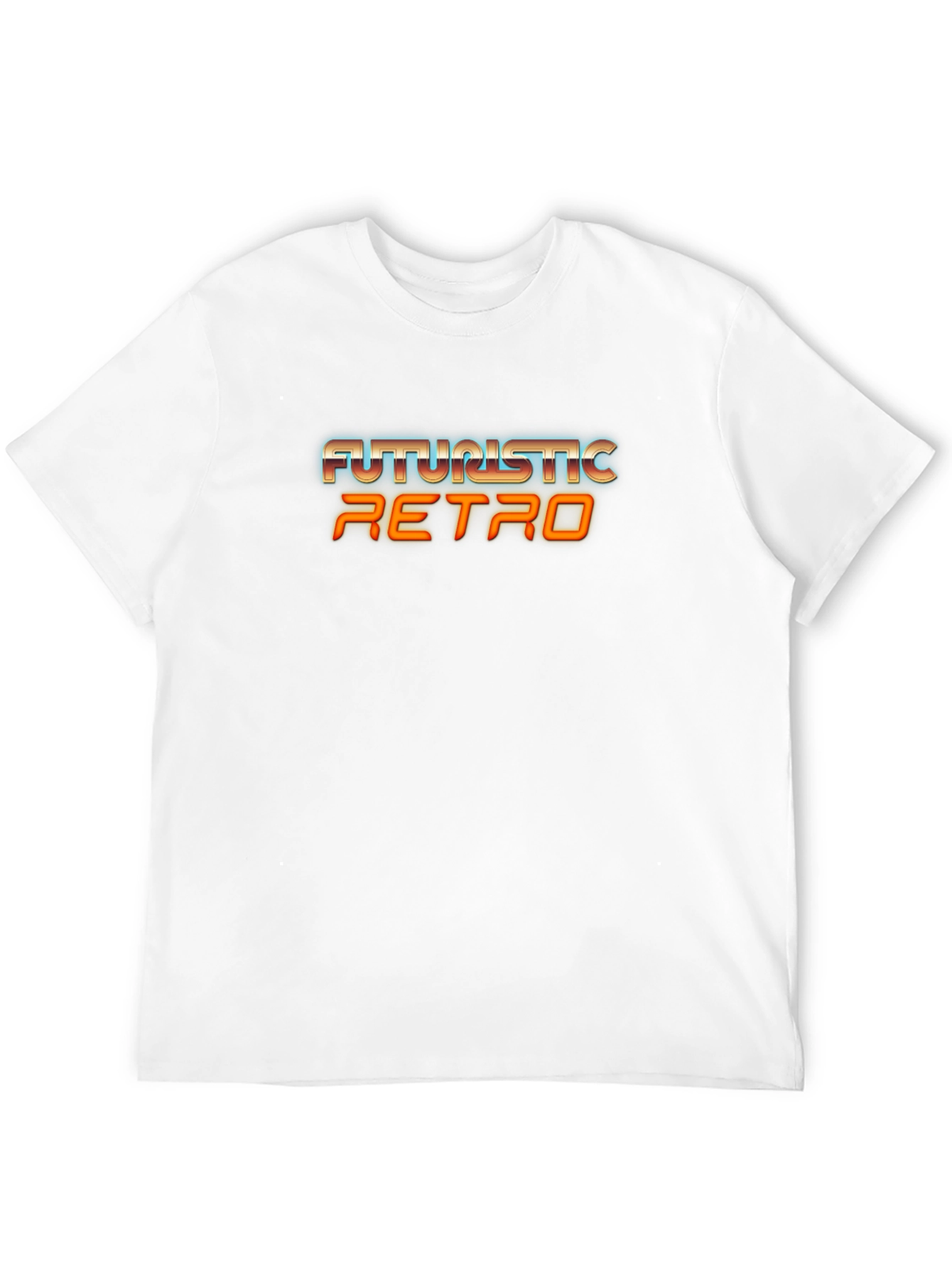 Futuristic Retro Graphic Tee - Black T-Shirt