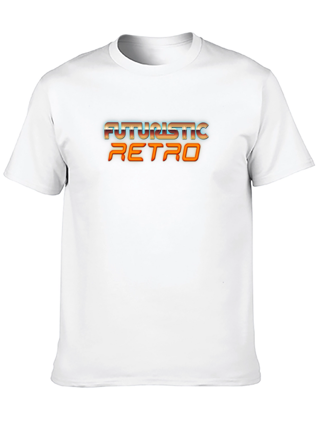 Futuristic Retro Graphic Tee - Black T-Shirt