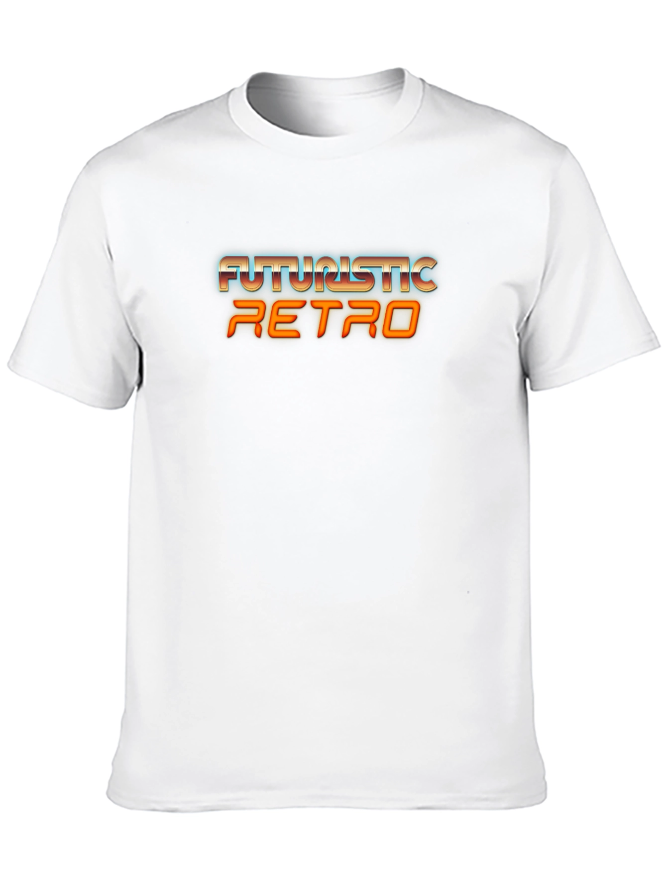 Futuristic Retro Graphic Tee - Black T-Shirt