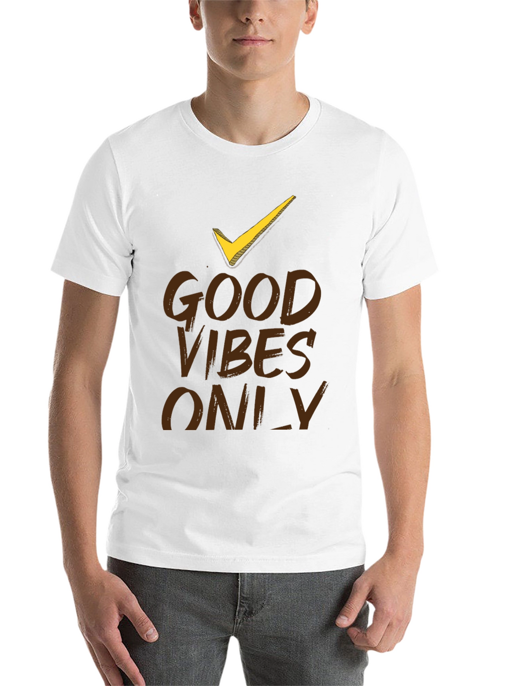 Good Vibes Only Black Graphic T-Shirt