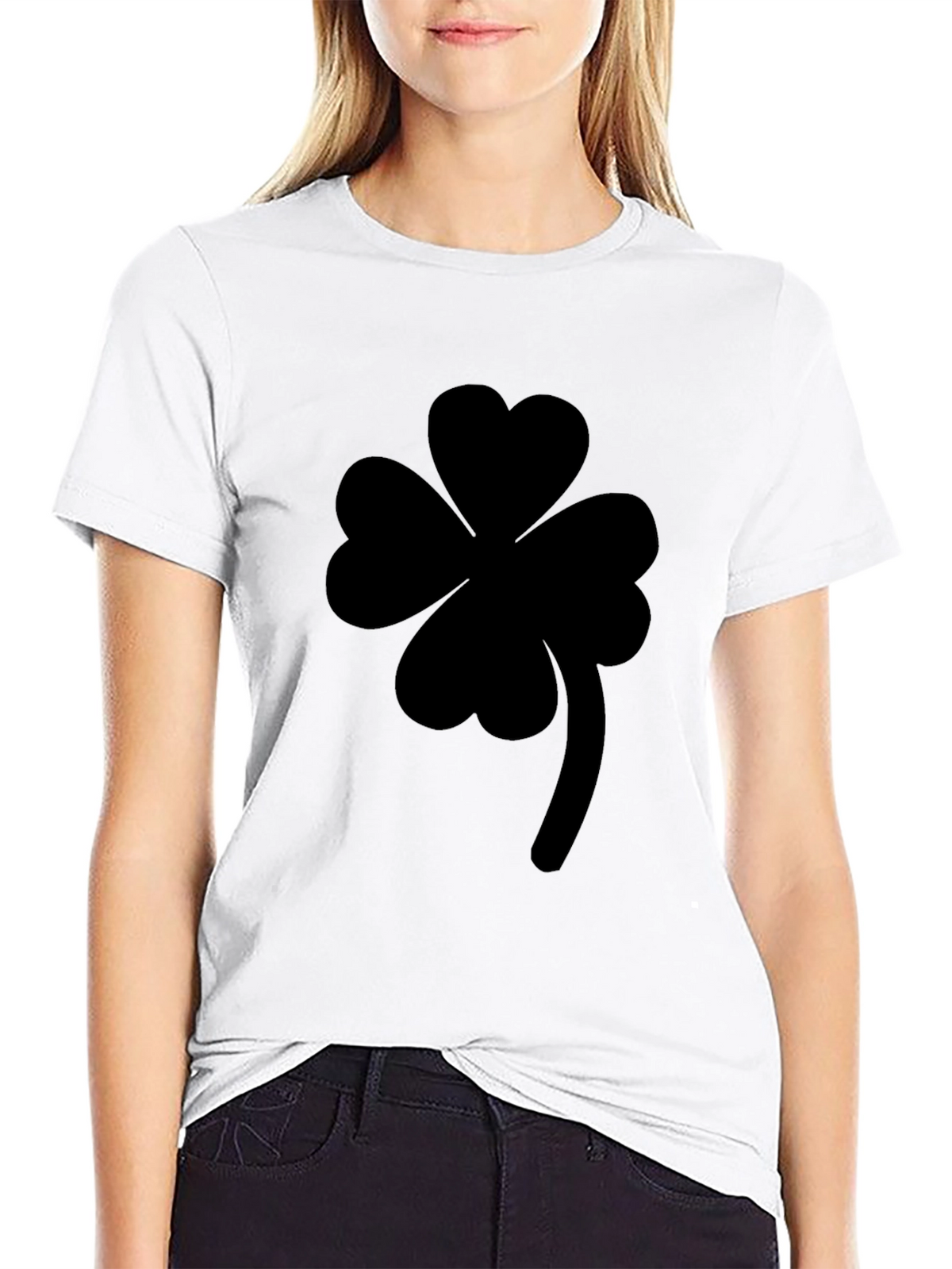 Shamrock Black Graphic Tee