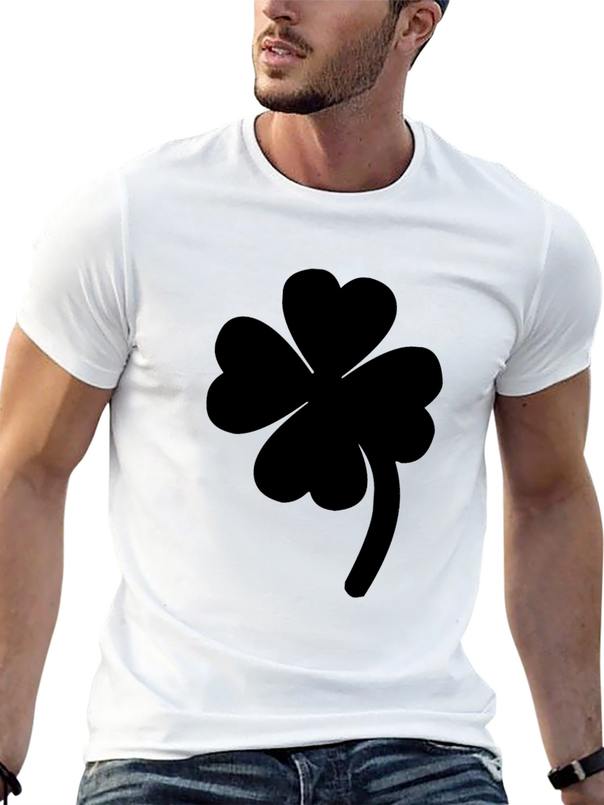 Shamrock Black Graphic Tee