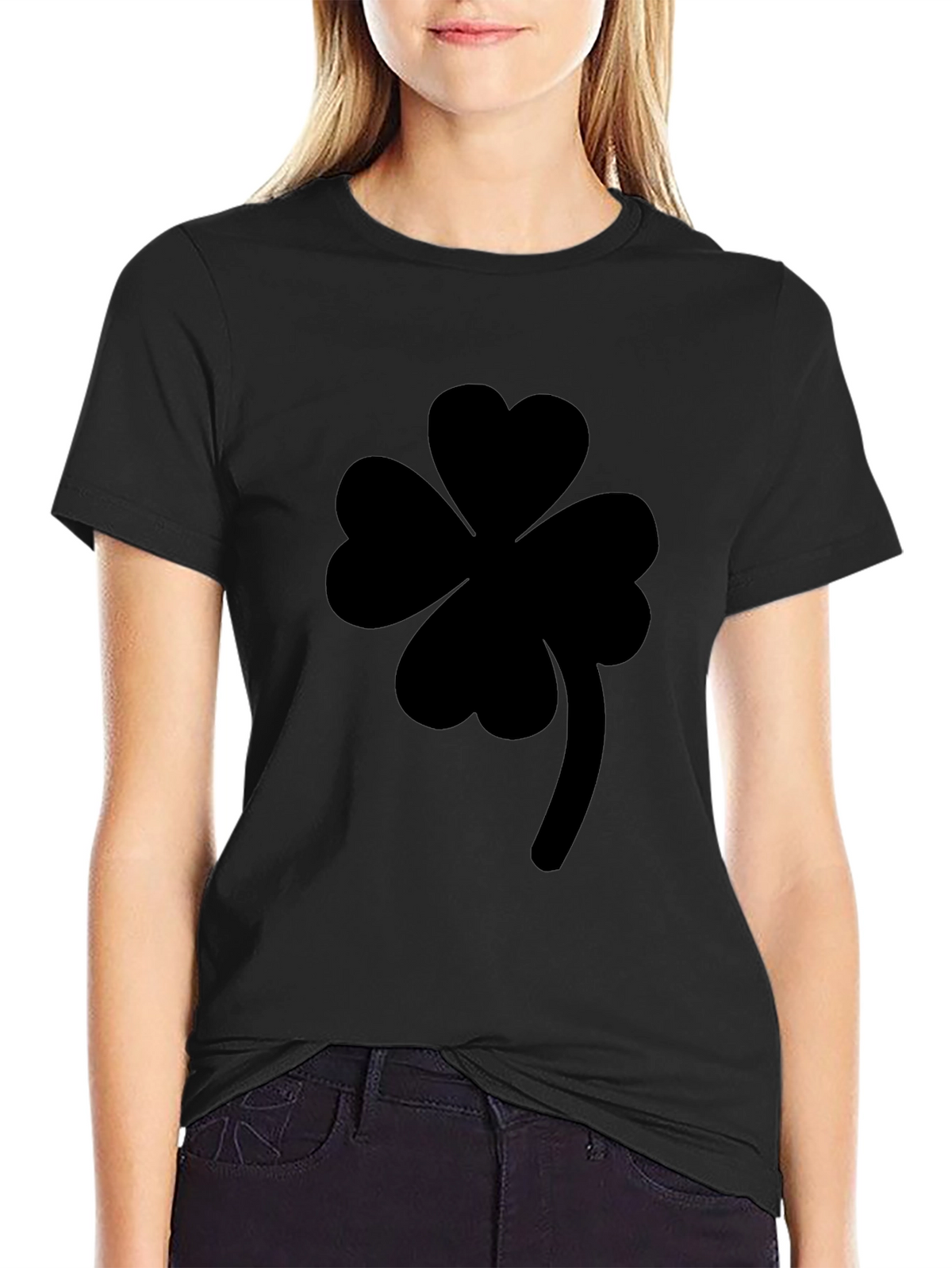 Shamrock Black Graphic Tee