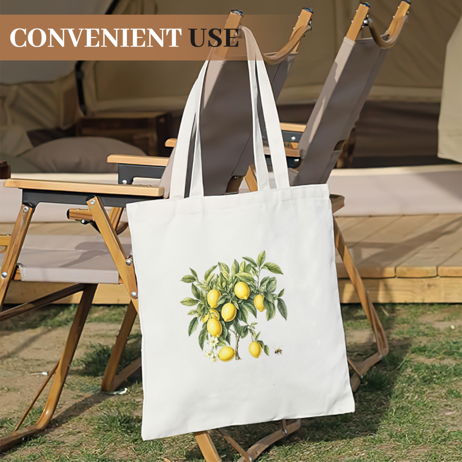 Soft Floral Minimal Print Canvas Tote | Sweet Casual Daily Carry Shoulder Bag