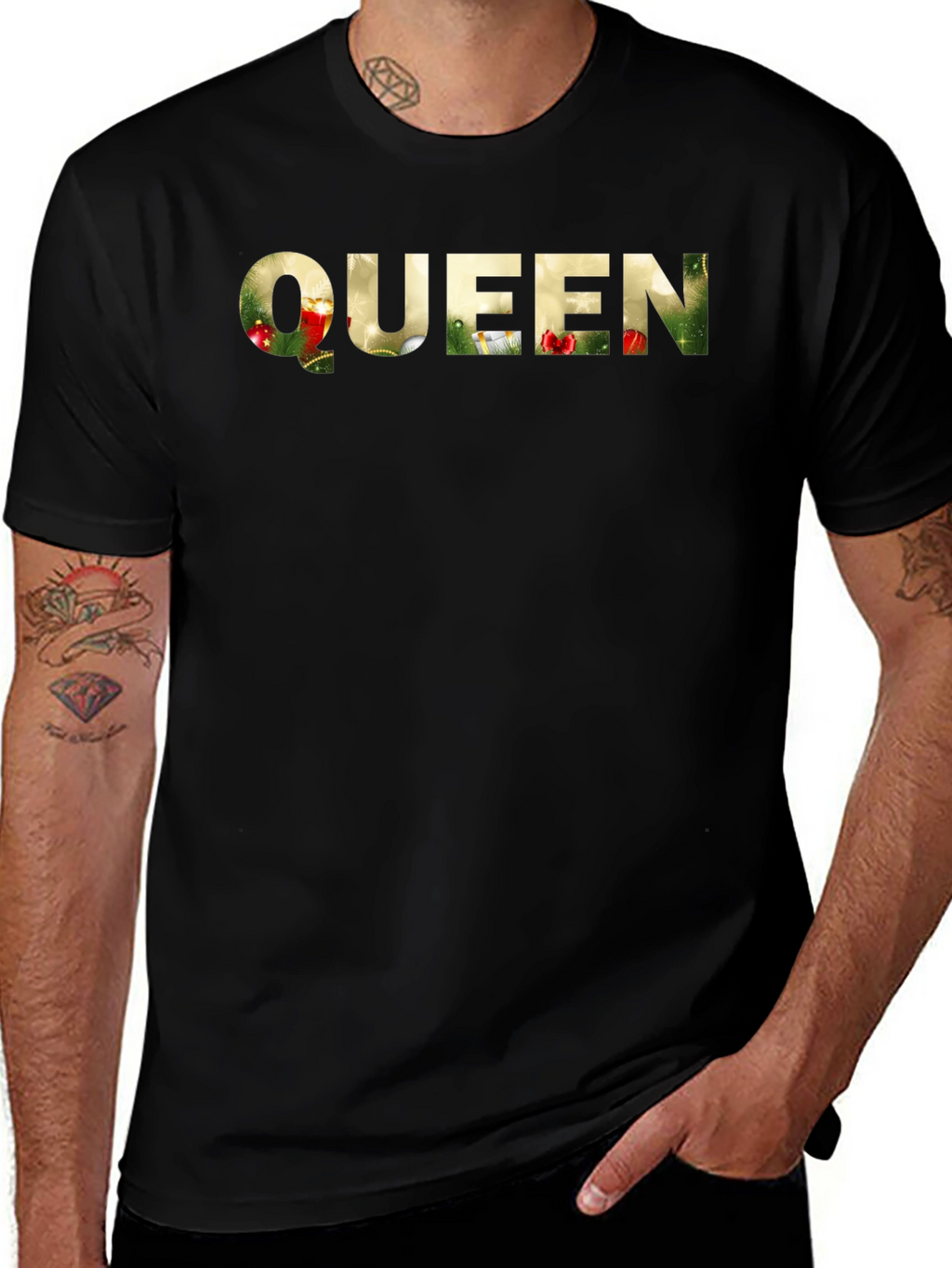 Queen Holiday T-Shirt - Festive Graphic Tee