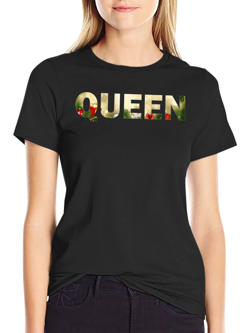 Queen Holiday T-Shirt - Festive Graphic Tee