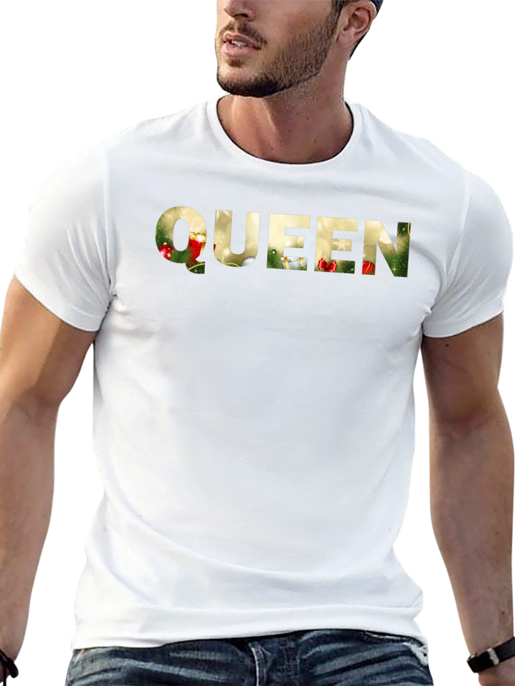 Queen Holiday T-Shirt - Festive Graphic Tee