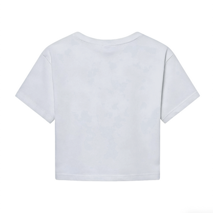 Minimal Kawaii Kuromi Grey Casual Crop Top
