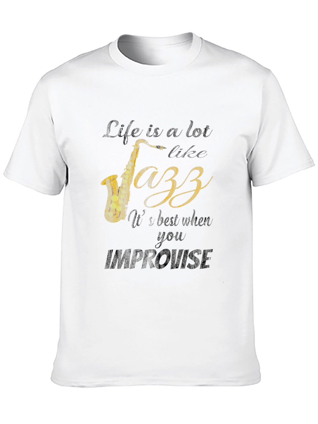 Jazz Life Graphic T-Shirt - Improvise Style