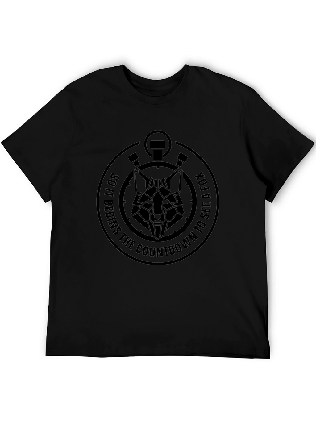 Geometric Fox Countdown T-Shirt