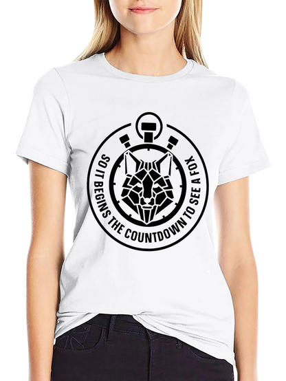 Geometric Fox Countdown T-Shirt