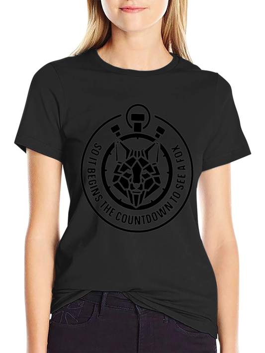 Geometric Fox Countdown T-Shirt