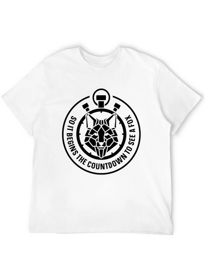 Geometric Fox Countdown T-Shirt