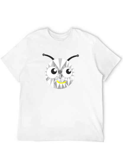 Geometric Bug Graphic Tee - Modern Style