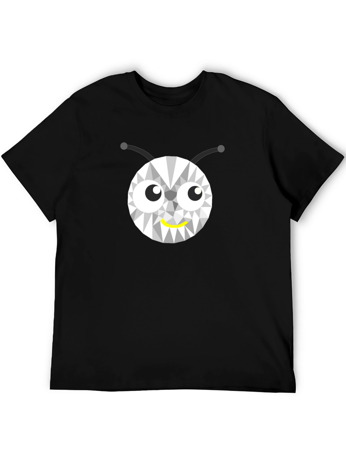 Geometric Bug Graphic Tee - Modern Style