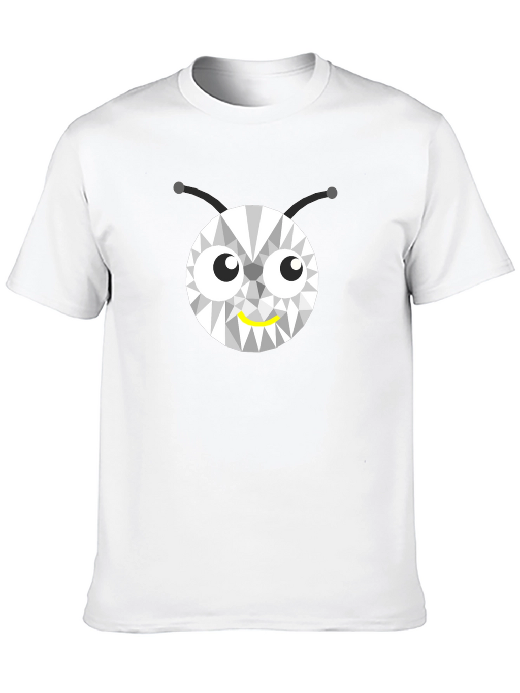 Geometric Bug Graphic Tee - Modern Style