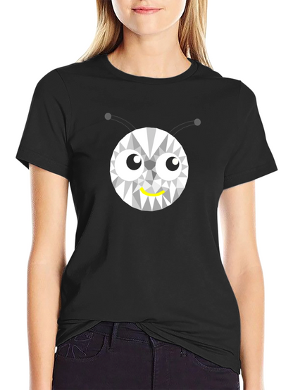 Geometric Bug Graphic Tee - Modern Style