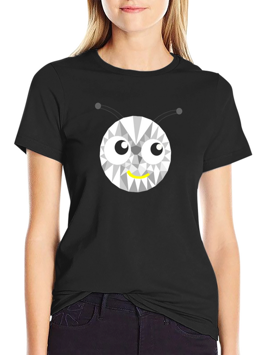 Geometric Bug Graphic Tee - Modern Style