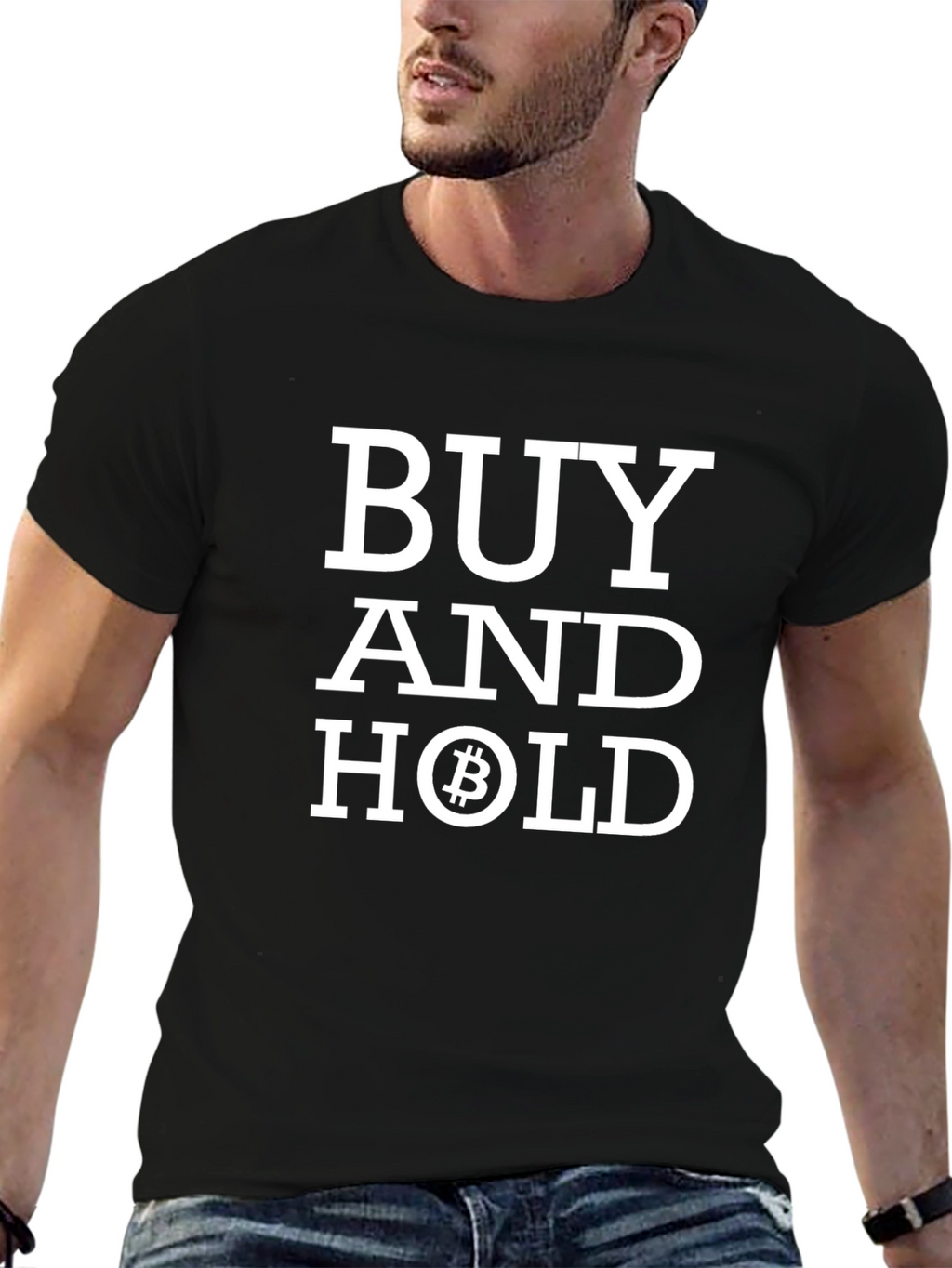 Bitcoin Buy and Hold Graphic Tee
