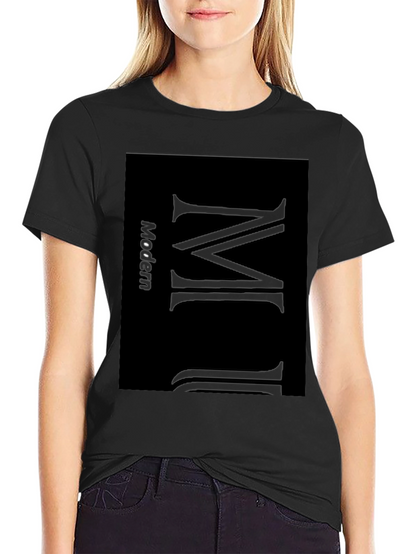 Modern Minimalist Black T-Shirt