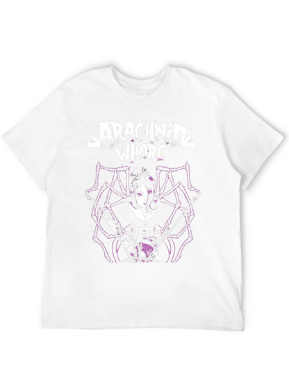 Arachnid Whore Graphic Tee - Black Cotton T-Shirt