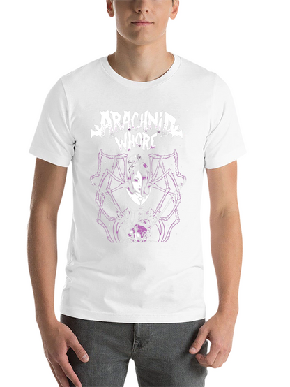 Arachnid Whore Graphic Tee - Black Cotton T-Shirt