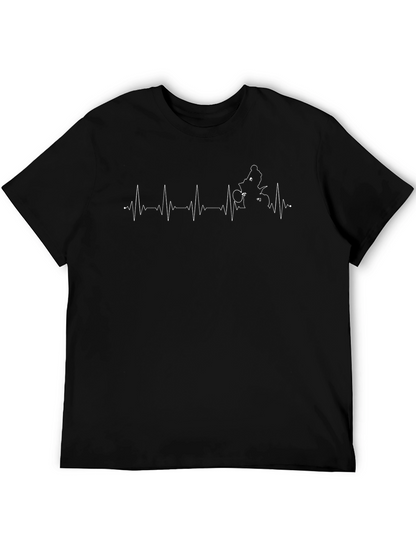 Motorcycle Heartbeat T-Shirt - Ride On!