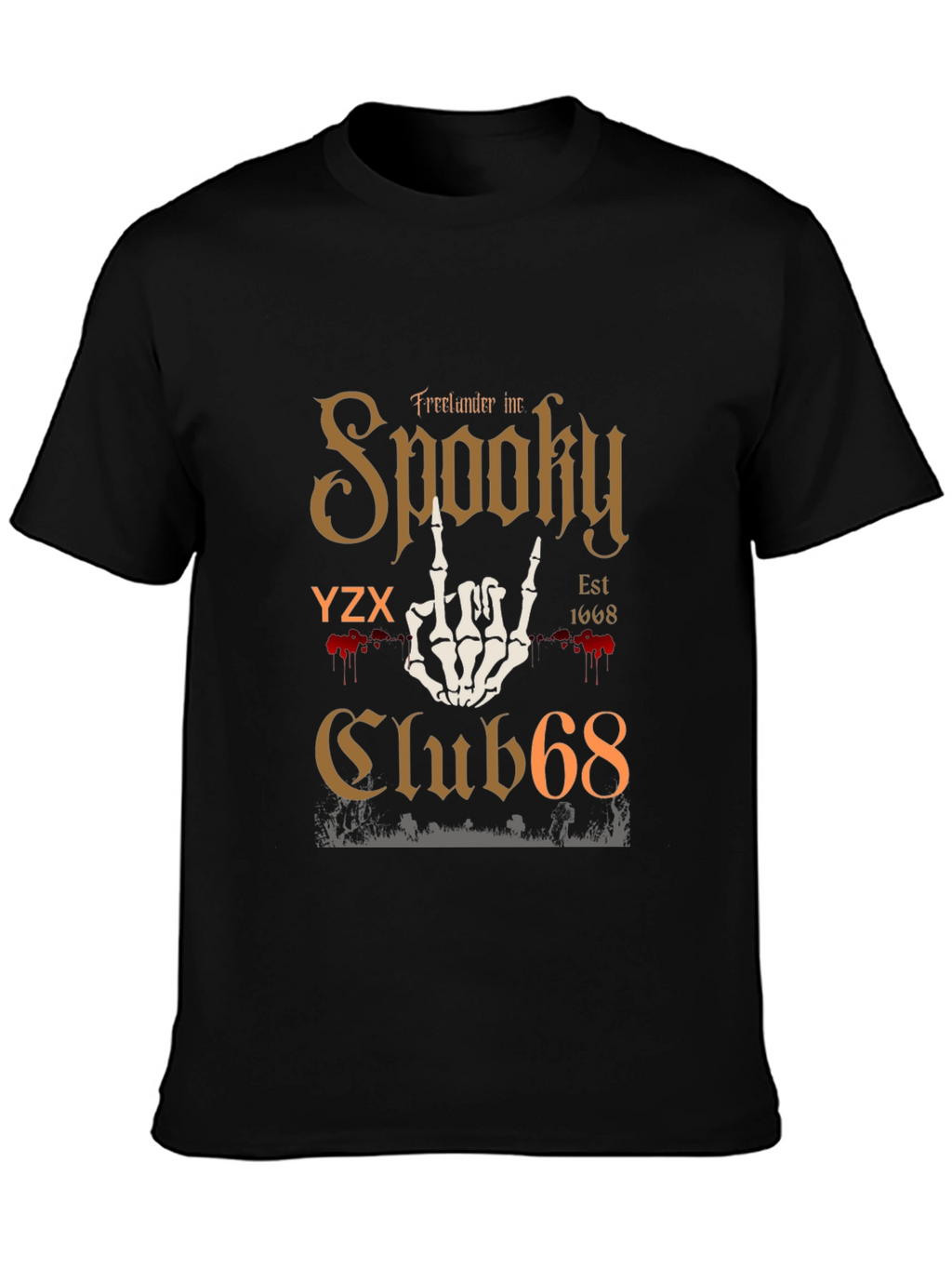 Spooky Club 68 Graphic T-Shirt - Halloween Tee