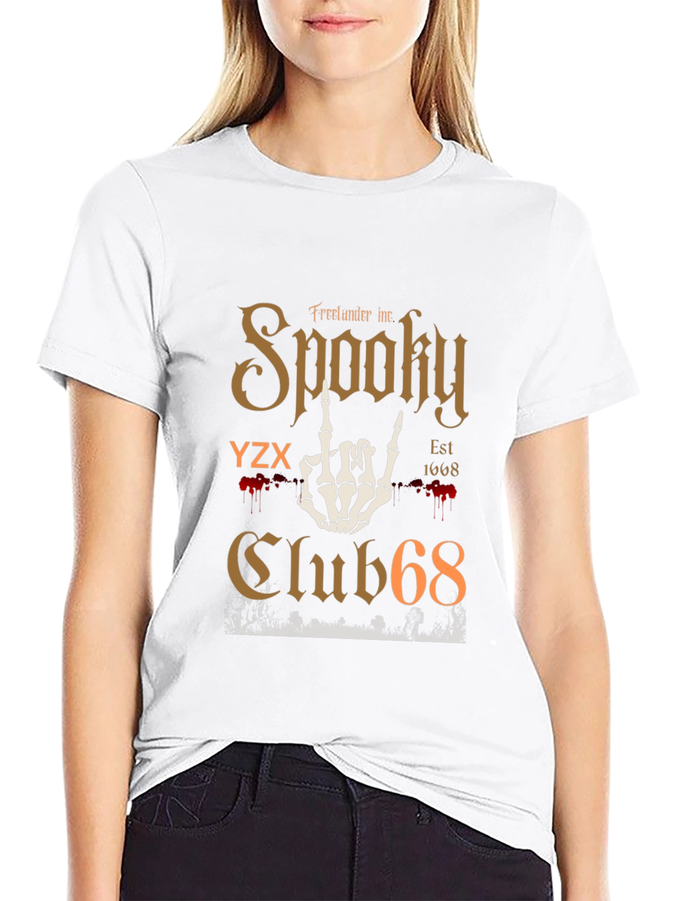 Spooky Club 68 Graphic T-Shirt - Halloween Tee