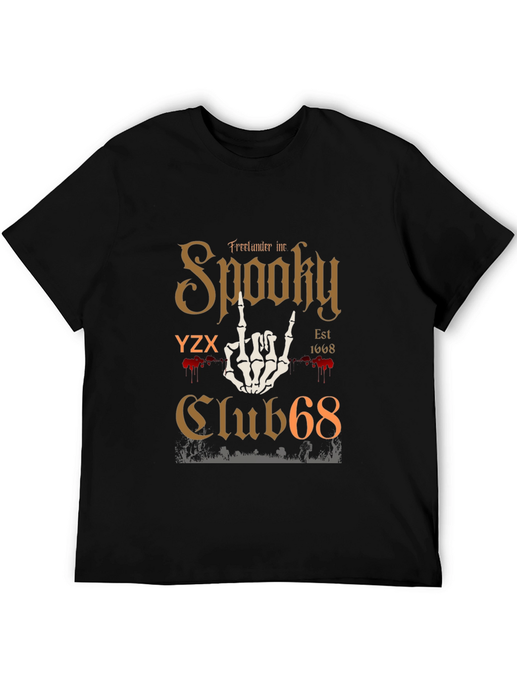 Spooky Club 68 Graphic T-Shirt - Halloween Tee