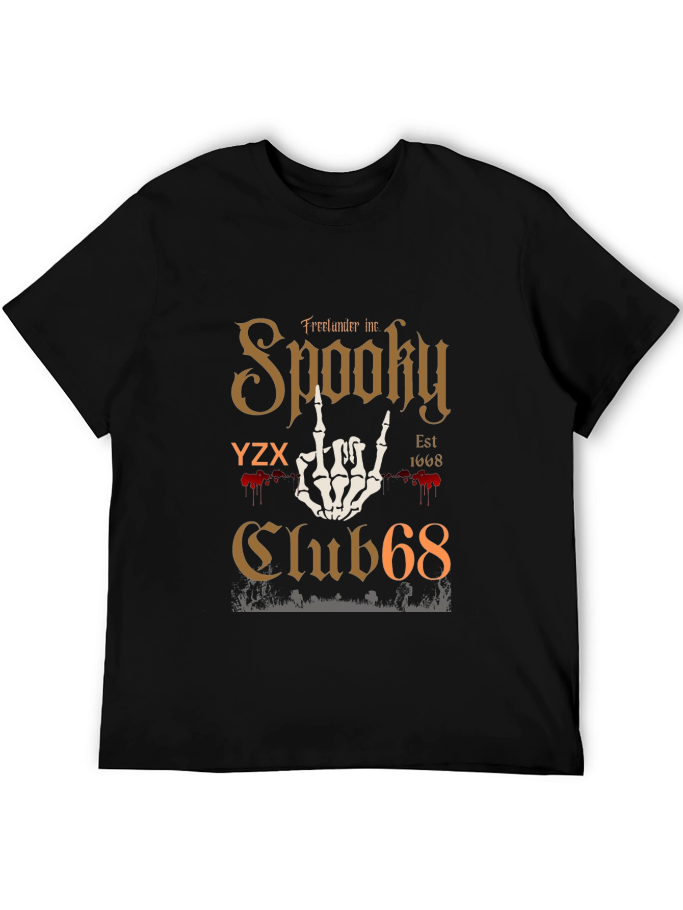 Spooky Club 68 Graphic T-Shirt - Halloween Tee
