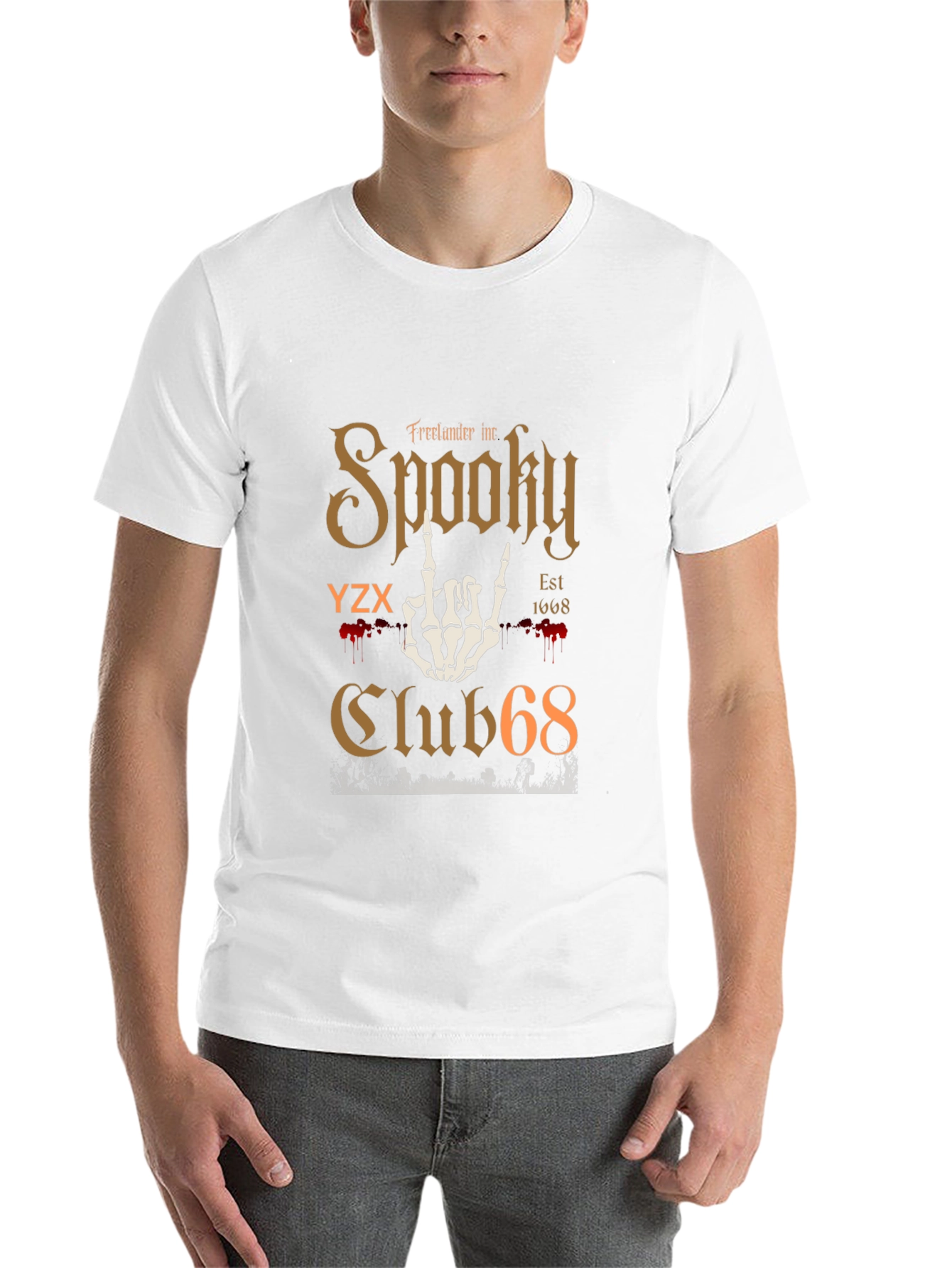 Spooky Club 68 Graphic T-Shirt - Halloween Tee