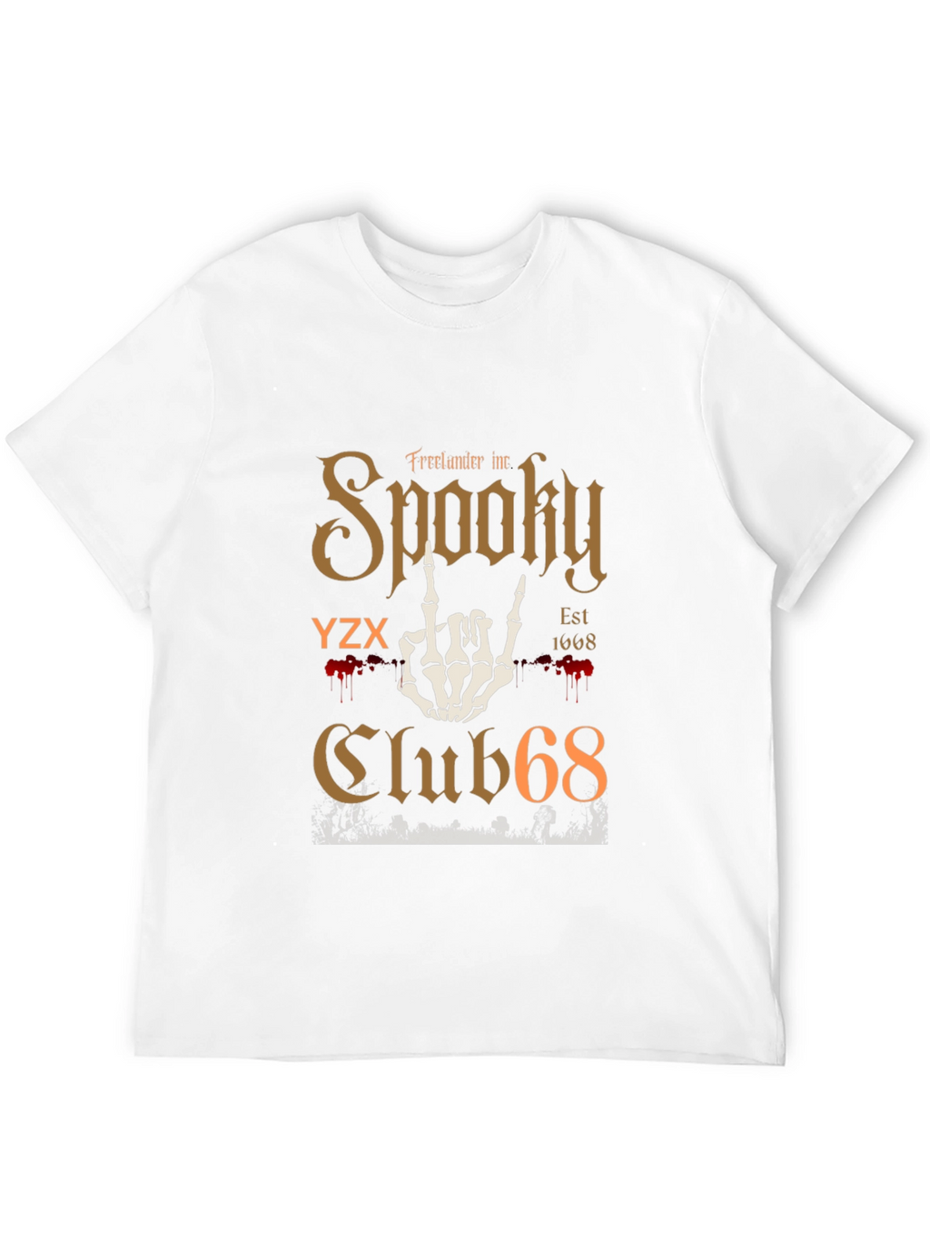 Spooky Club 68 Graphic T-Shirt - Halloween Tee