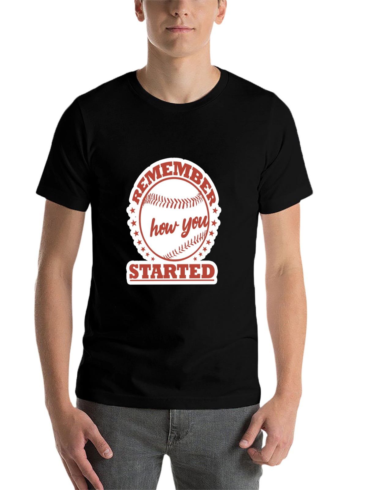 Remember How You Started Baseball Graphic Tee