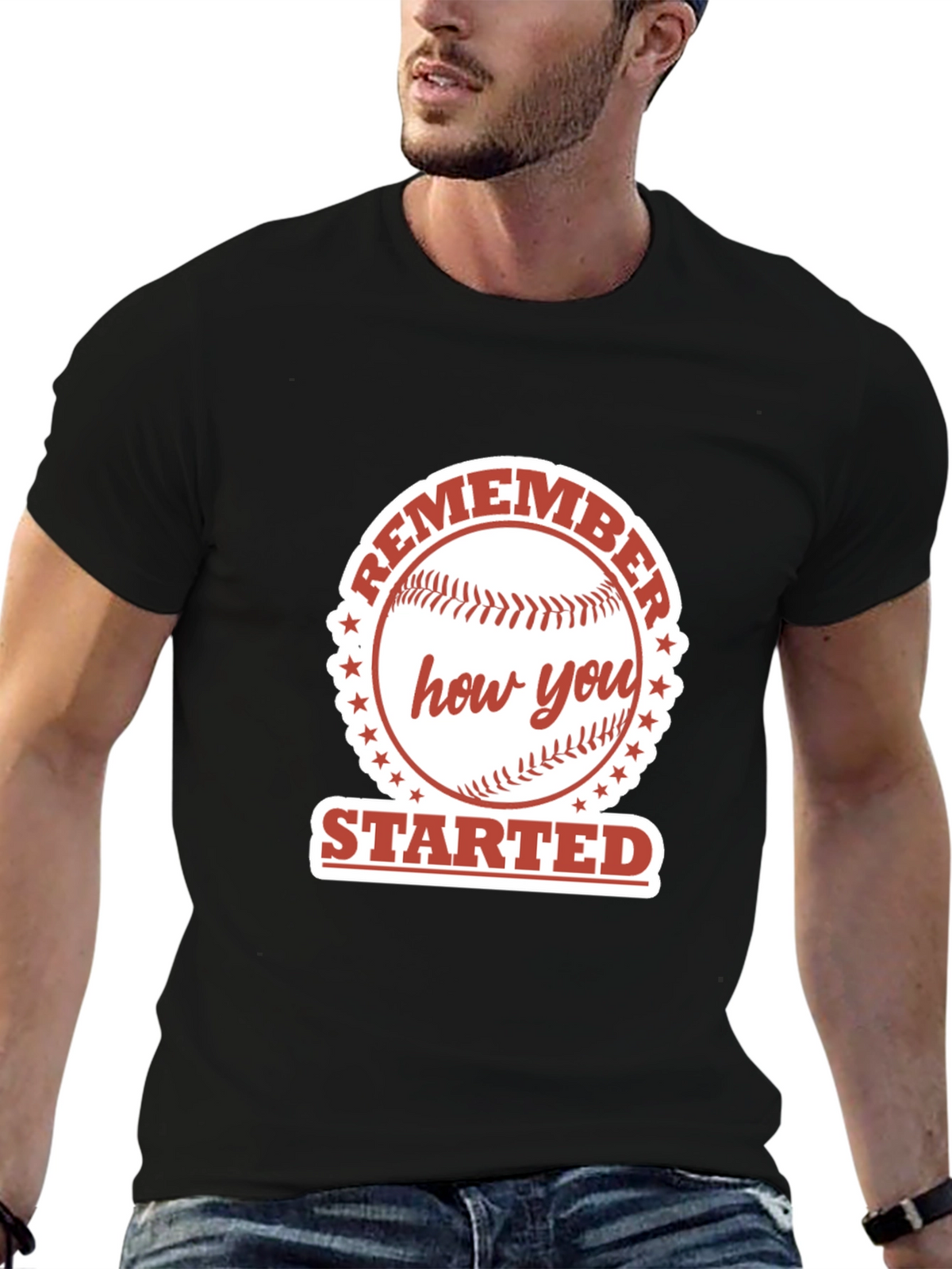 Remember How You Started Baseball Graphic Tee