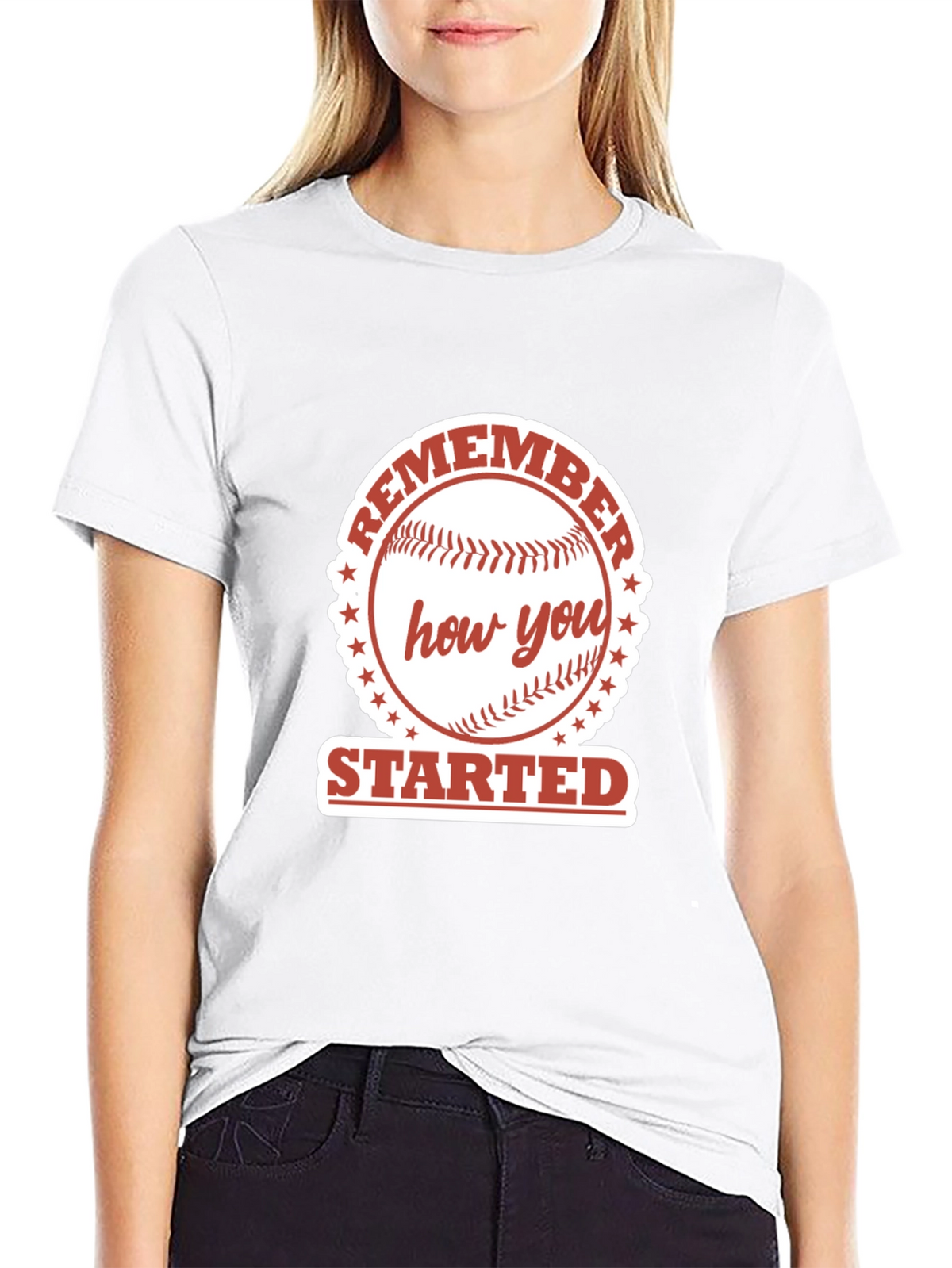Remember How You Started Baseball Graphic Tee