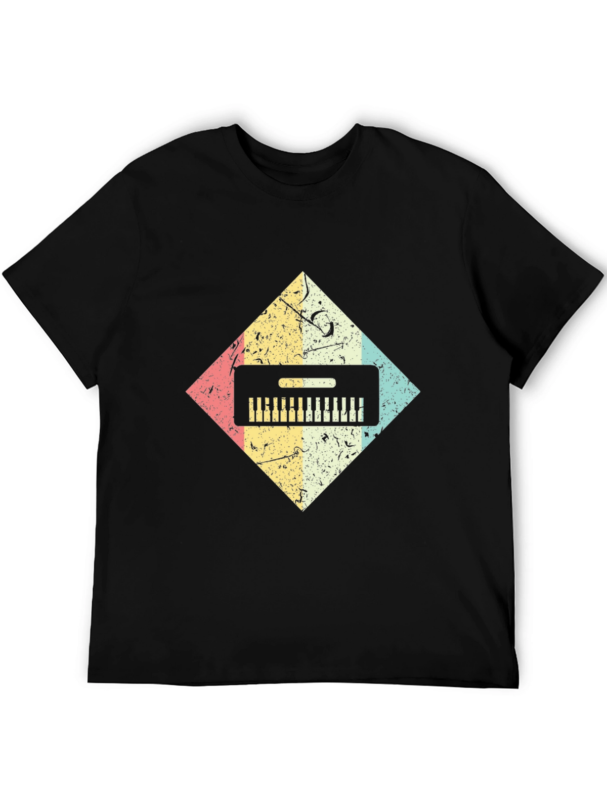 Retro Keyboard T-Shirt - Music Lover Tee