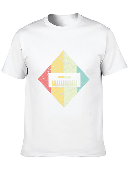 Retro Keyboard T-Shirt - Music Lover Tee