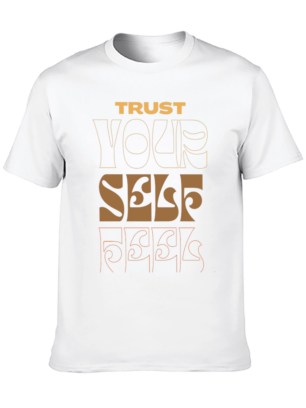 Trust Yourself Graphic Tee - Black Casual Shirt