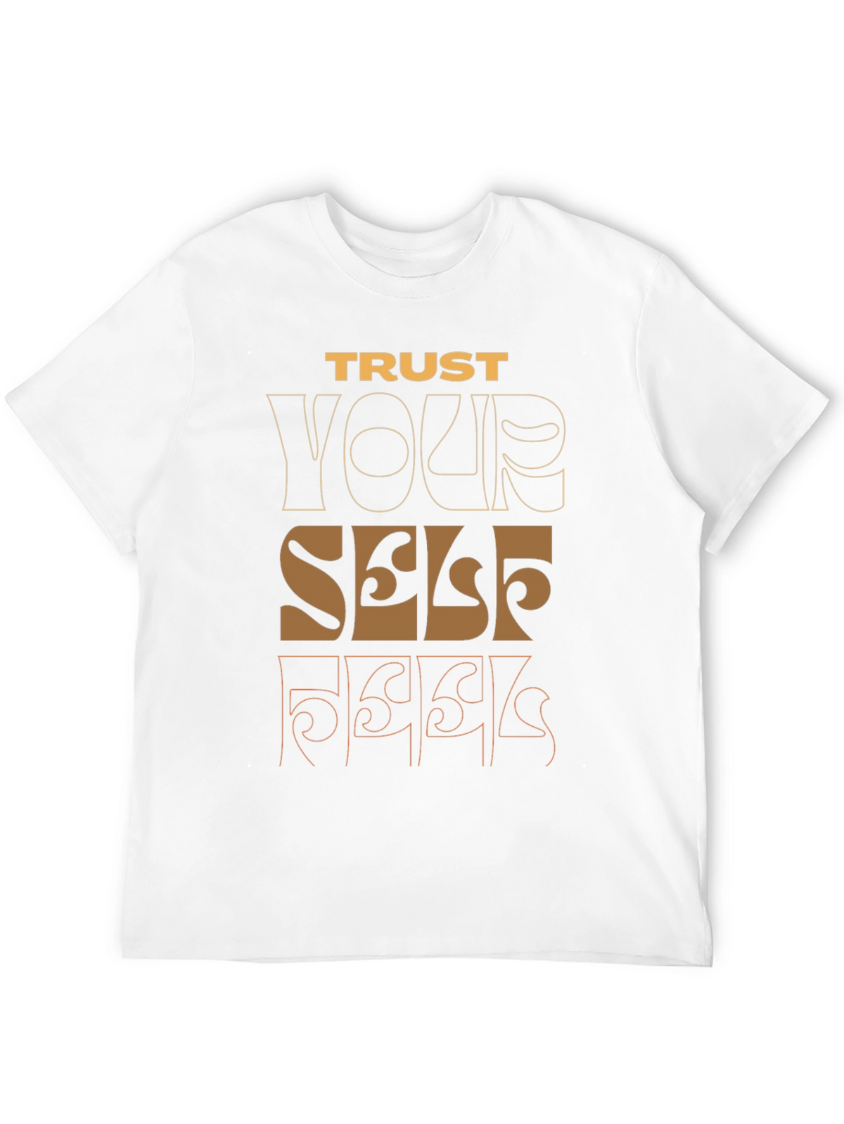 Trust Yourself Graphic Tee - Black Casual Shirt