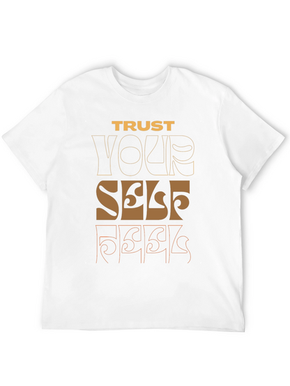 Trust Yourself Graphic Tee - Black Casual Shirt