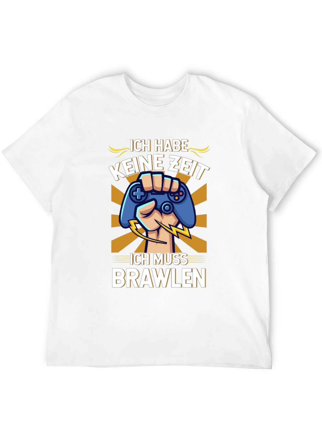 Ich Muss Brawlen Gamer T-Shirt - Black