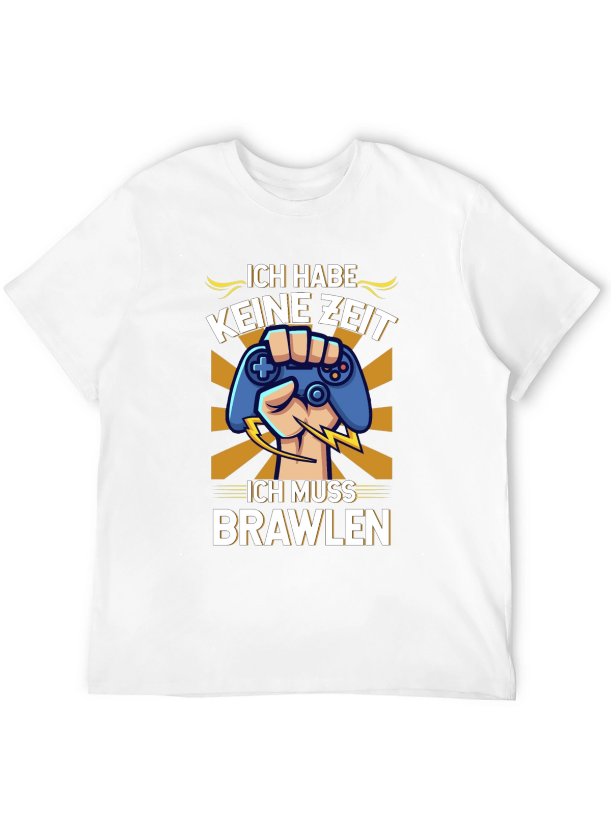 Ich Muss Brawlen Gamer T-Shirt - Black