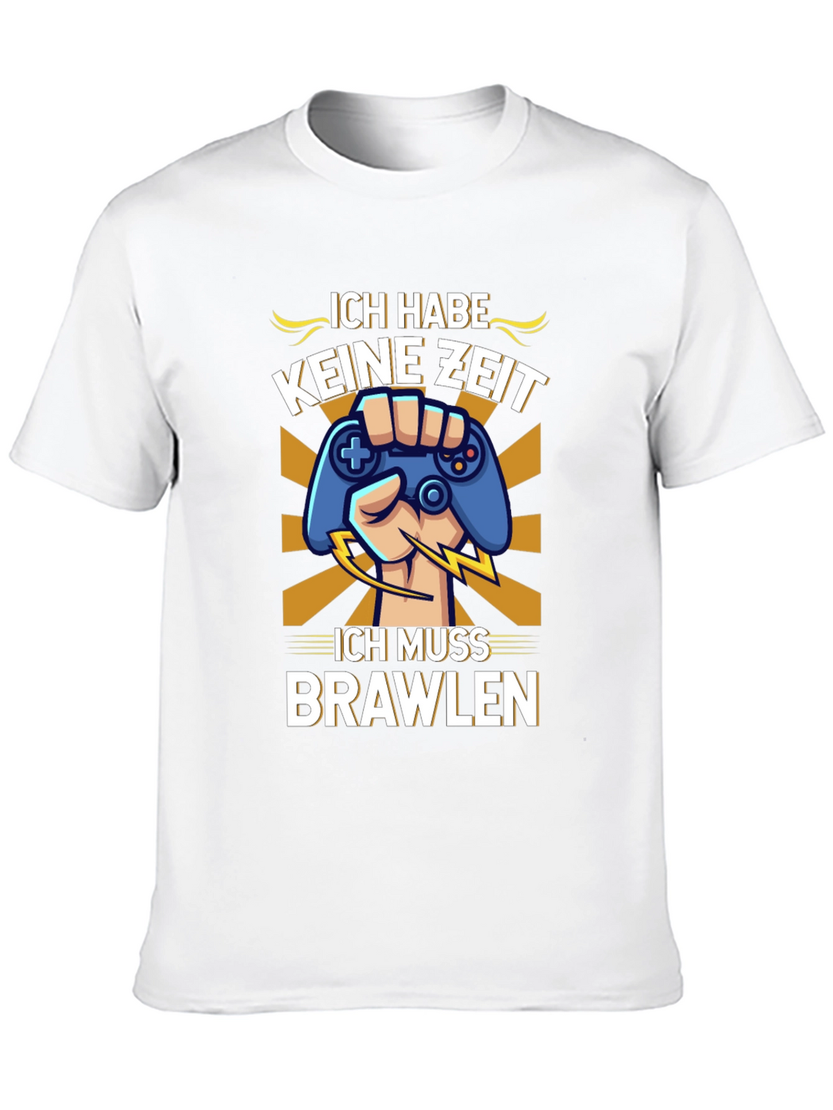 Ich Muss Brawlen Gamer T-Shirt - Black