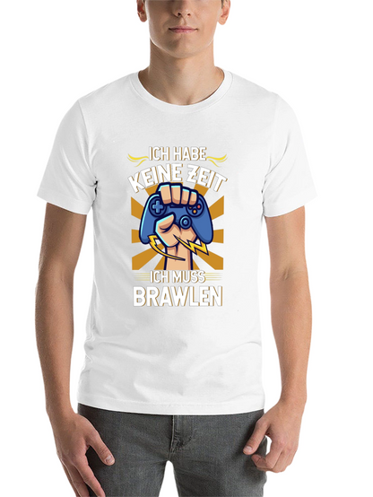 Ich Muss Brawlen Gamer T-Shirt - Black