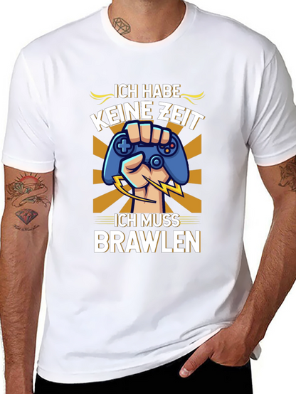 Ich Muss Brawlen Gamer T-Shirt - Black