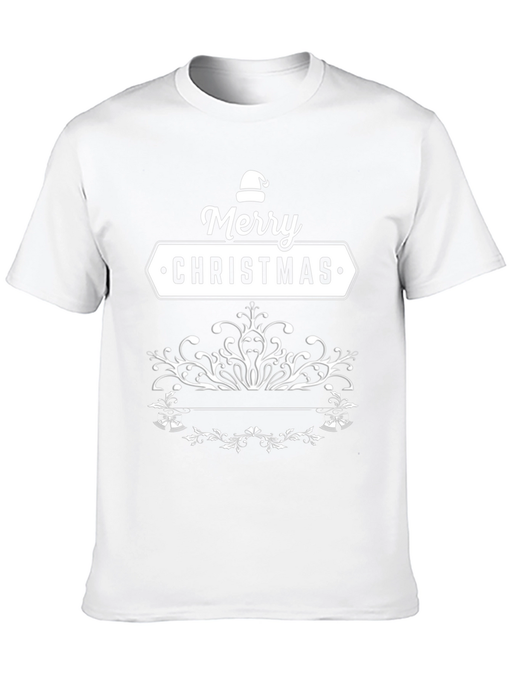 Merry Christmas Black T-Shirt Holiday Tee